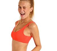 BANANA MOON Justin Scrunchy Bikinioberteil für Damen, Korallenrot, XXS
