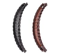 Bananenklammer, Fisch-Clip, Vintage-Stil, für dickes, lockiges Haar, Zubehör, Bananen-Haarkamm, Fischgriff, Haarklamm-Set, Clips und Haarspangen, 2 Stück