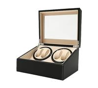 banborba Automatische Uhrenbeweger Box, 4+6 Automatik Uhrenbeweger mit Leisem Motor, Abnehmbare Kissen, Display Kasten, Uhrenbox Uhrendreher Watch Winder Box für Automatikuhren, Armbanduhr