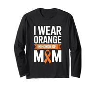 Band mit Aufschrift I Wear Orange In Honor of Mom Langarmshirt