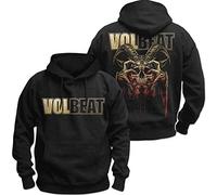 Band Monkey Volbeat Unisex Pullover Hoodie Bluten Crown Skull (Back Print) Gr. XL, mehrfarbig