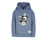 Band of Rascals Kinder Kapuzenpullover Panda aus Bio-Baumwolle, Dove-Blue, Gr. 134