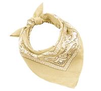 Bandana aus 100% Baumwolle, 3/5/10er-Set, für Damen, Herren, Kinder, Unisex, einfarbig und/oder mit Paisley-Muster, Artikelnummer A644, beige, Set 5 pz