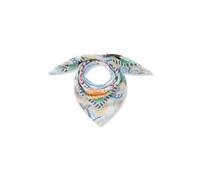 3er PACK - Bandana aus feiner Modal-Baumwoll-Mischung mit Mustermix und BEACH VIBES-Schriftzug blau - Gr. - one size