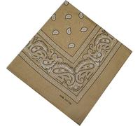 Bandana Halstuch Biker 1er 3er 6er 12er Pack Nikki Tuch Schal Paisley Kopftuch 100% Baumwolle 25 Farben (1er, Beige)