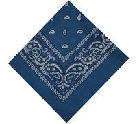Bandana Halstuch Biker 1er 3er 6er 12er Pack Nikki Tuch Schal Paisley Kopftuch 100% Baumwolle 25 Farben (12er, petrolblau)