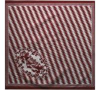 Bandana mit Bayrischer Raute in 2 Farben aus Baumwolle weinrot, Einheitsgröße