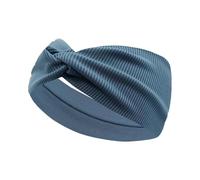 Bandanas Damen Seidiges, gedrehtes Stirnband for Yoga, Workout, Laufen, Sport, elastische Haarbänder for Damen, Turban-Wickel for Mädchen(Dark Blue)