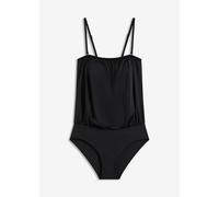 Bandeau-Badeanzug mit abnehmbaren Trägern 44