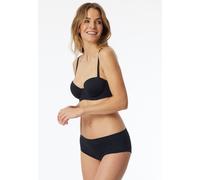 Bandeau-BH SCHIESSER "Unique Micro", Damen, Gr. 95, Cup D, schwarz (000, schwarz), Single Jersey, Obermaterial: 70% Polyamid, 30% Elasthan, BHs Bandeau-BH (43025854-95) 000, schwarz