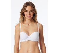 Bandeau-BH mit abnehmbaren Trägern und gleitenden Cups weiß - Unique Micro 80D