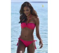 Bandeau-Bikini ELBSAND, Damen, Gr. 38, Cup C/D, orange (hummer), Recycling-Polyamid, strukturiert, unifarben, Bikini-Sets, mit V-Bügel (32758965-38) hummer