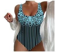 Bandeau Bikini GrüN Tankini FüR Mollige Frauen Rashguard Damen Sport Badeanzug Damen Mit Polster Badekleider Bikini Top Schwarz Bikini Weiß Blau Gestreift Bikini GroßE Cup Sport Bademode Bikini