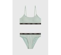 Bandeau-Bikini O'NEILL "O'NEILL SPORT BIKINI SET", Mädchen, Gr. 128 (122), N-Gr, marble arch, Obermaterial: 82% Polyamid, 18% Elasthan. Futter: 92% Polyester, 8% Elasthan, Bikini-Sets, Bralette-Oberte