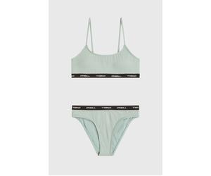Bandeau-Bikini O'NEILL "O'NEILL SPORT BIKINI SET", Mädchen, Gr. 152 (146), N-Gr, marble arch, Obermaterial: 82% Polyamid, 18% Elasthan. Futter: 92% Polyester, 8% Elasthan, Bikini-Sets, Bralette-Oberte