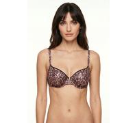 Bandeau-Bikini-Top JOOP "Leopard Beach", Damen, Gr. 42, Cup D, leopard aop, Obermaterial: 92% Polyamid, 8% Elasthan, Bikini-Oberteile (10533837-42) leopard aop