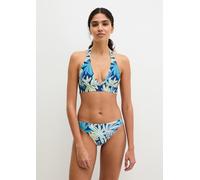 Bandeau-Bikini-Top MARC O'POLO "Bohemian Leaf AOP", Damen, Gr. L, N-Gr, multi colour print, Obermaterial: 84% Polyamid, 16% Elasthan, Bikini-Oberteile (16642006-L) multi colour print