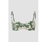 Bandeau-Bikini-Top mit floralem Muster Mix & Match 38B olive|creme 6010608.8599.38B