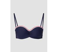 Bandeau-Bikini-Top mit Zierborte Mix & Match 40D blau 6010632.24.40D