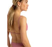 Bandeau-Bikini-Top ROXY "Beach Classics", Damen, Gr. L, Cup B, rosa (heather rose), Obermaterial: 85% Microfaser, 15% Elasthan;, Bikini-Oberteile (20309836-L) heather rose