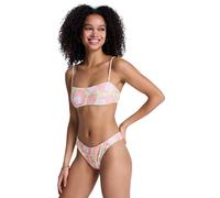 Bandeau-Bikini-Top ROXY "Hibiscus Hype RV Bandeau", Damen, Gr. S, Cup B, bunt (daiquiri grün hibscus hype), Obermaterial: 85% Polyester, 15% Elasthan., Bikini-Oberteile (77218926-S) daiquiri grün hibs