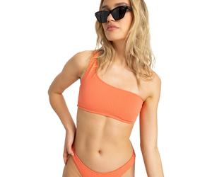 Bandeau-Bikini-Top ROXY "Lagos", Damen, Gr. XL, Cup B, orange, Obermaterial: 92% Polyester, 8% Elasthan., Bikini-Oberteile (35114922-XL) orange