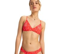 Roxy PT Beach Classics Athletic Tri Damen Bikinitop rot/weiß - L