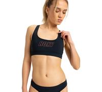 Bandeau-Bikini-Top ROXY "Roxy Active", Damen, Gr. L, Cup B, grau (anthrazit), Obermaterial: 75% Nylon, 25% Elasthan;, Bikini-Oberteile (68587424-L) anthrazit