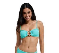 Bandeau-Bikini-Top ROXY "Roxy Sunshine Bandeau", Damen, Gr. M, blau (katydid), Obermaterial: 89% Polyester, 11% Elasthan., Bikini-Oberteile (92805717-M) katydid