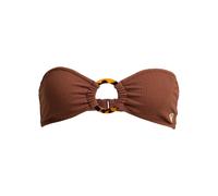 Bandeau-Bikini-Top ROXY "Roxy Sunshine Bandeau", Damen, Gr. M, braun (cappuccino), Obermaterial: 89% Polyester, 11% Elasthan., Bikini-Oberteile (15788910-M) cappuccino