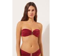 Bandeau-bikini-top Shiny Satin Rot 2