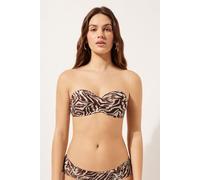 Bandeau-bikinioberteil Brown Zebra Braun 2