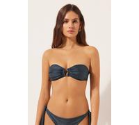 Bandeau-bikinioberteil Glowing Python Blau 2