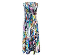 Bandeau-Maxikleid in Übergröße, Größe 44-50 Gr. 50-52, Bang Print