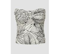 Bandeau-Top mit All-over-Print 40 creme|schwarz 6010651.2746.40