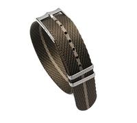 BANDKIT 20 mm 22 mm Premium Grade NATO Zulu Uhrenarmband Nylon Ersatz Uhrenarmband Für Tudor Verstellbares Armband Dornschließe, 20 mm, Achat