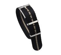 BANDKIT 20 mm 22 mm Premium Grade NATO Zulu Uhrenarmband Nylon Ersatz Uhrenarmband Für Tudor Verstellbares Armband Dornschließe, 22 mm, Achat