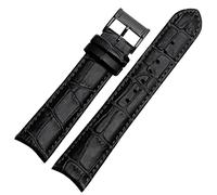 BANDKIT Echtes leder armband für Citizen Seiko armband 20mm kurve ende rindleder schwarz blau braun armbänder, 20 mm, Achat