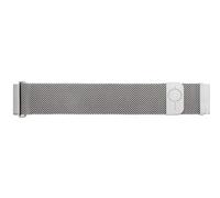 BandOh 20mm Milanaise Uhrenarmband Silber mit Magnetschließe Quick-Release