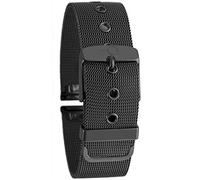 BandOh massives 22mm Edelstahl Milanaise Uhren Armband mit Dornschließe IP Black