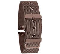 BandOh massives 22mm Edelstahl Milanaise Uhren Armband mit Dornschließe IP Braun