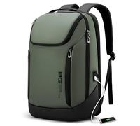 BANGE Business Smart Rucksack Wasserdicht fit 15,7 Zoll Laptop Rucksack mit USB-Ladeanschluss, Reise Durable Rucksack, Grün (drei Taschen), L, Business