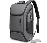 BANGE Laptop Business Männer Rucksack Wasserdicht Große Kapazität Externe Lade Port Tasche Grau Mode Rucksack (Grau)