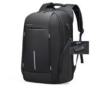 BANGE Reiserucksack, Diebstahlschutz, Laptop-Rucksack, passend für 15,6 Zoll (39,6 cm), Schwarz, Medium, Laptop