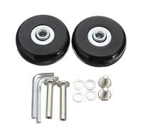 BANGHA Kofferrollen Ersatzrollen,Koffer Rollen Ersatz 2/4PCS Ersatz Reisegepäck Koffer Räder Achsen Reparatur Kit Dia.40mm/50mm/60mm(60mmX18mm-2pcs)