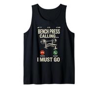 Bankdrücken Calling I Must Go Gym Workout Gewichtheben Tank Top