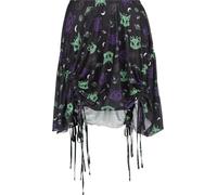 Banned Alternative Alien Space Cat Mesh Mini Skirt Frauen Kurzer Rock schwarz 4XL
