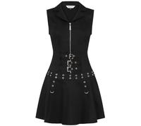 Banned Alternative Astrid Dress Frauen Kurzes Kleid schwarz S