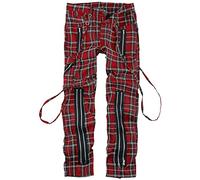 Banned Alternative Avengence Check Männer Stoffhose rot XXL