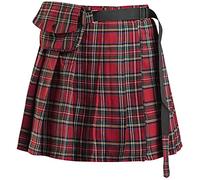 Banned Alternative Check It Out Kilt Frauen Kurzer Rock rot XL